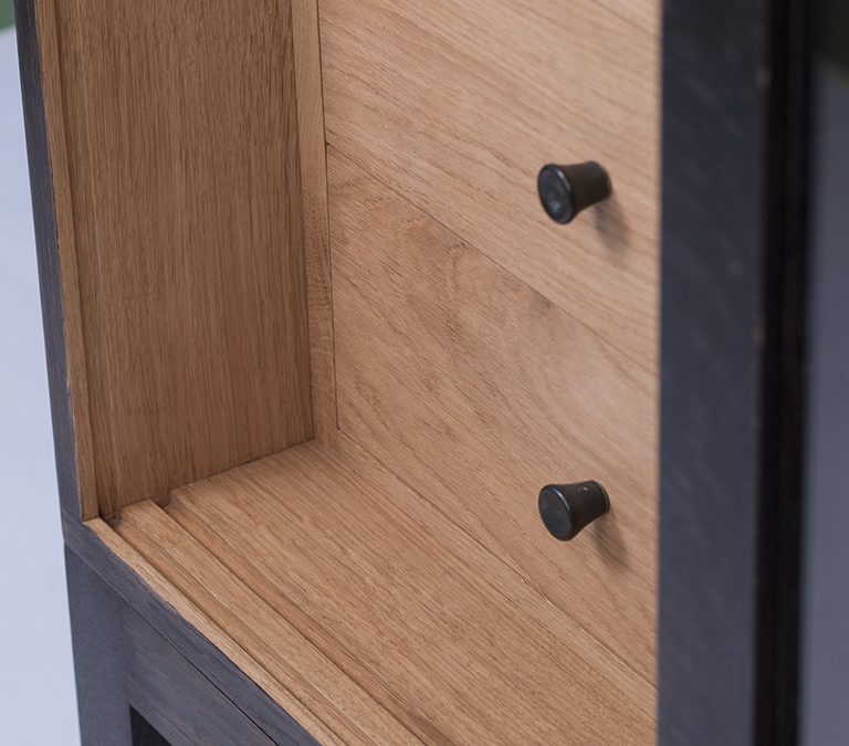 Ebonised Oak Cabinet